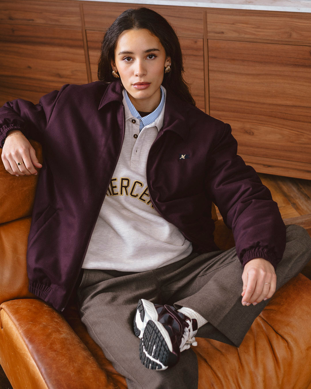 The Mercer Sweat Polo | Light Sand