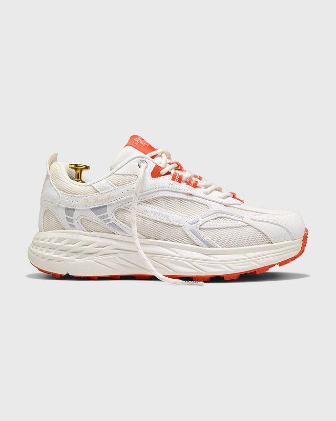 The Re-Run Max Suede | White/Red