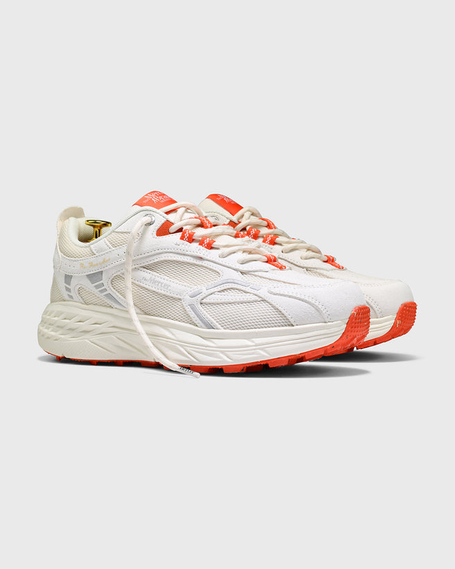 The Re-Run Max Suede | White/Red