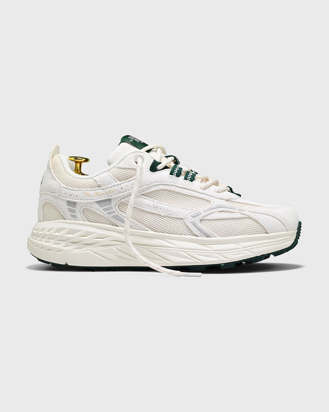 The Re-Run Max Suede | White/Green