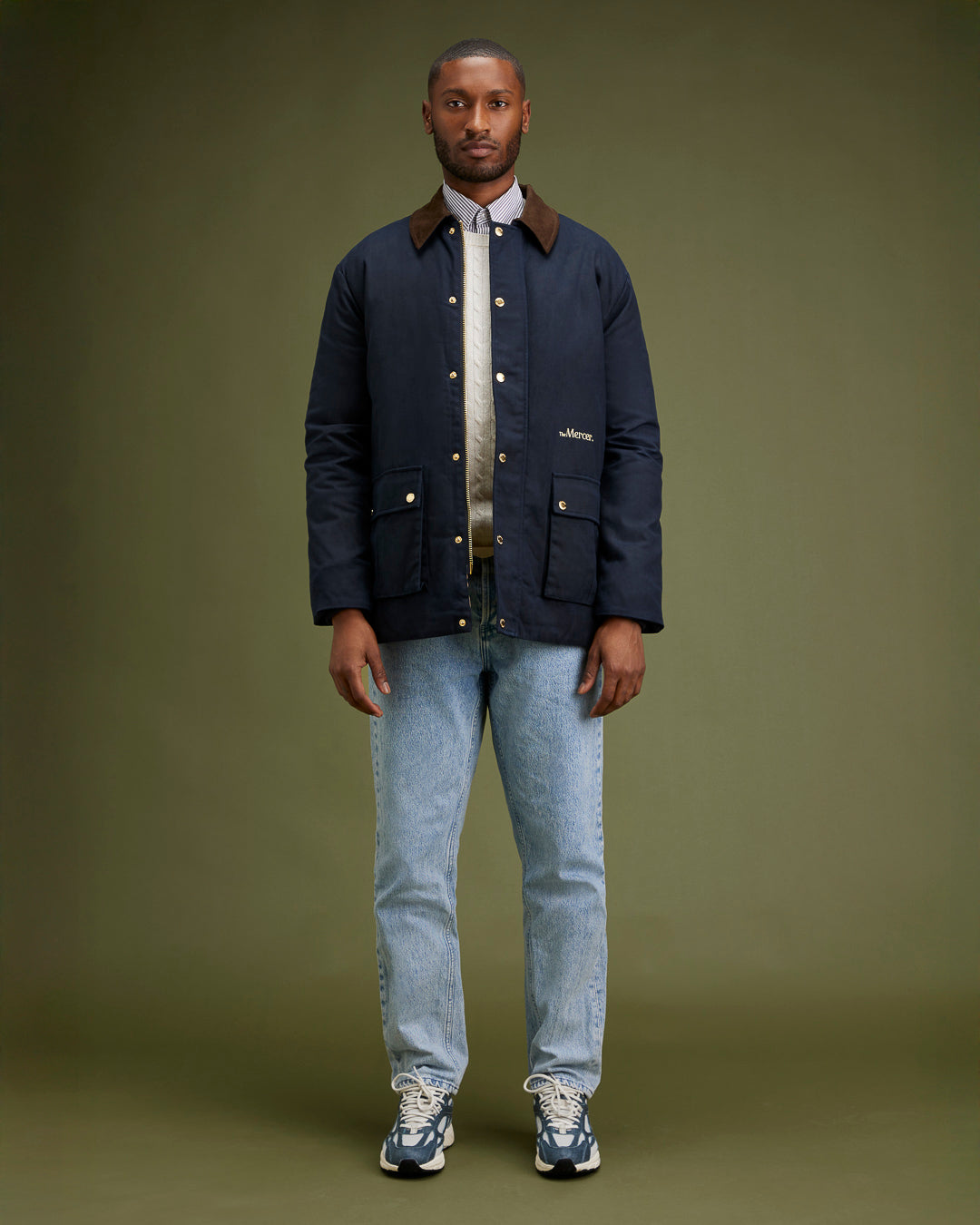 the mercer brand sneaker the  re-run pineapple blue fully vegan 