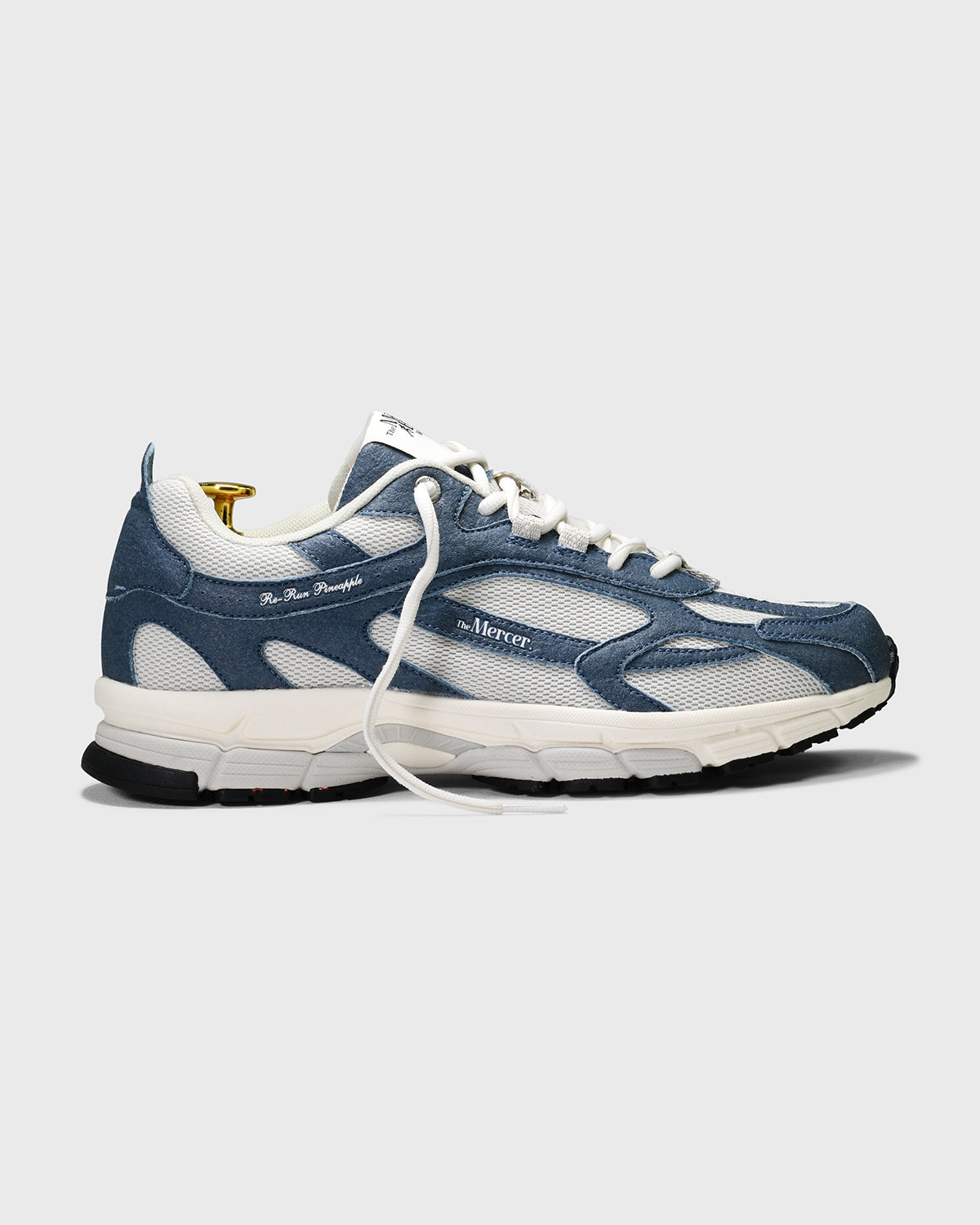 the mercer brand sneaker the  re-run pineapple blue fully vegan 