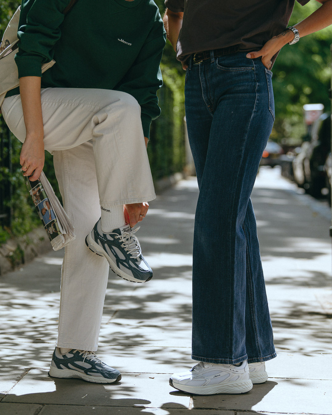 the mercer brand sneaker the  re-run pineapple blue fully vegan 