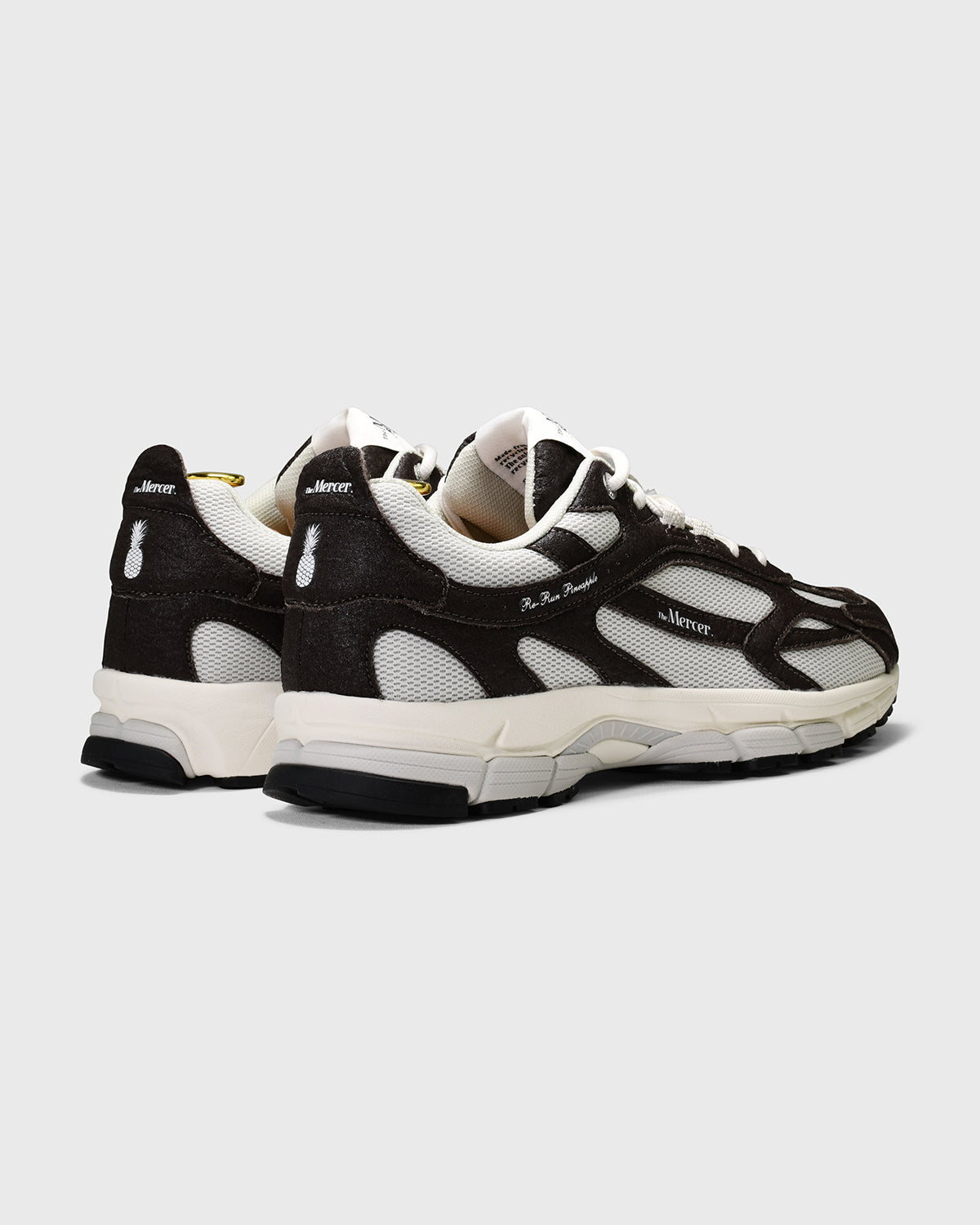 the mercer brand sneaker the re-run pineapple brown made from pineapple fully vegan