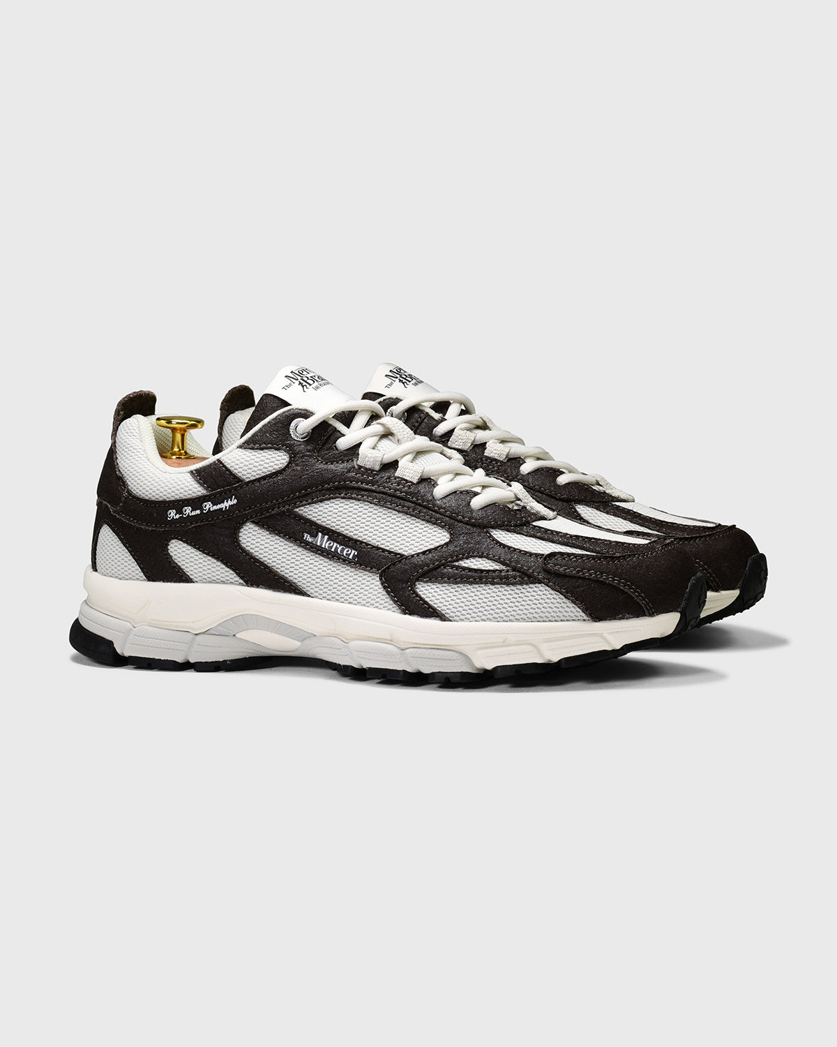 the mercer brand sneaker the re-run pineapple brown made from pineapple fully vegan