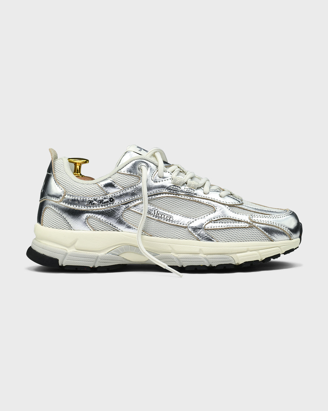 The re-run pine silver metallic look the mercer brand sneaker women