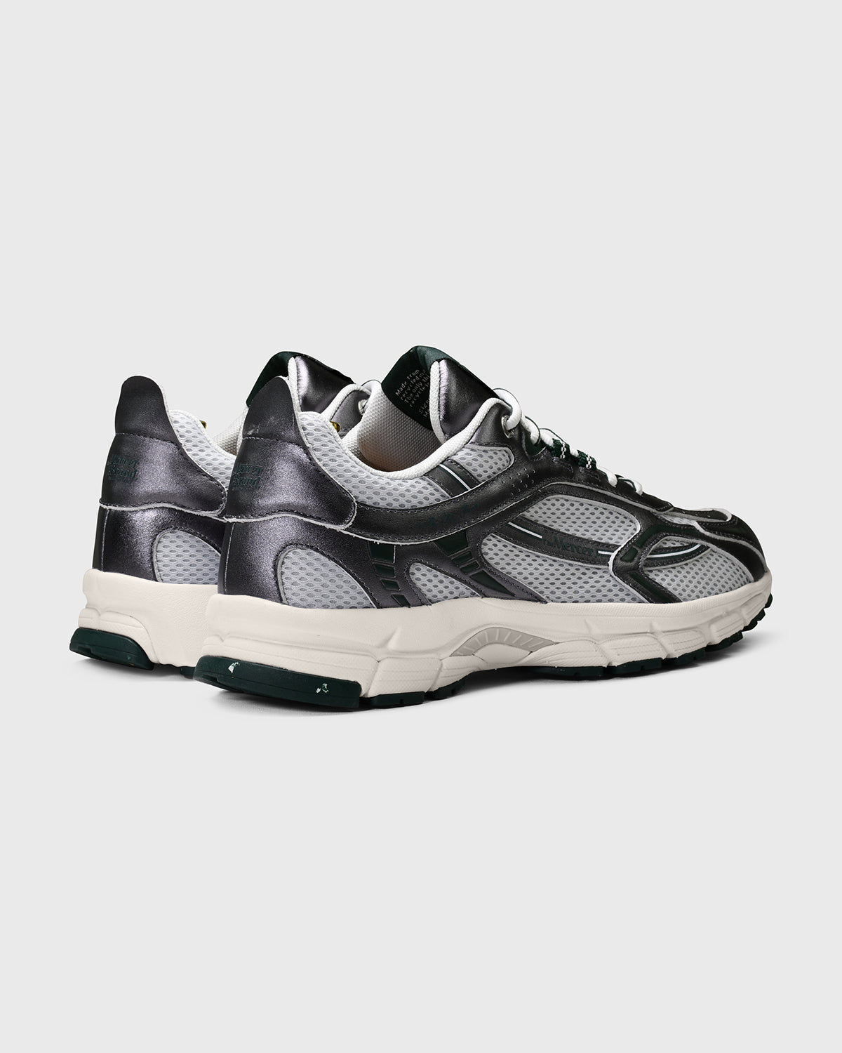 the mercer brand sneaker the re-run speed anthracite silver 