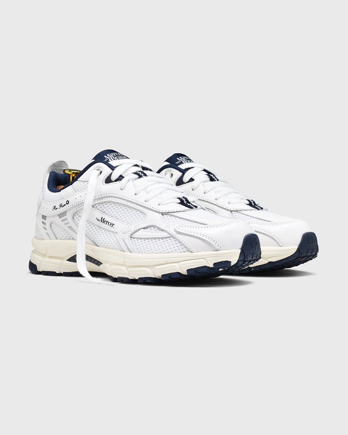 product photo re-run nappa white white laces and navy details
