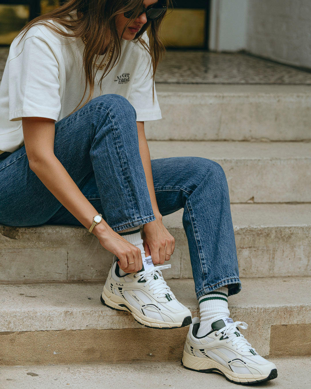 The Re-Run Nappa Off White Sneaker The Mercer Brand The Mercer