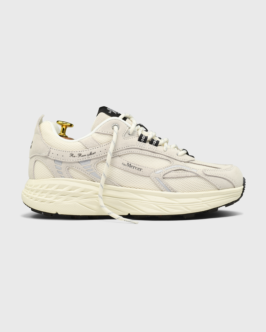 The Re-Run MAX Suede White/Brown Sneaker | The Mercer Brand - The