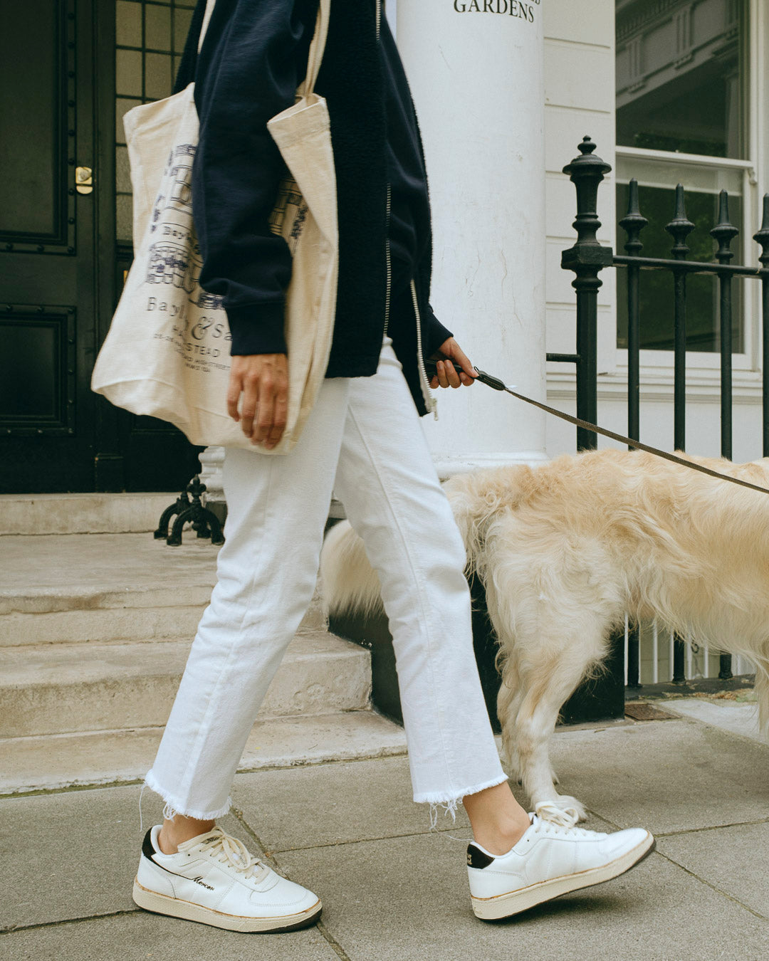 the mercer brand sneaker the re-tennis off white with dark brown details