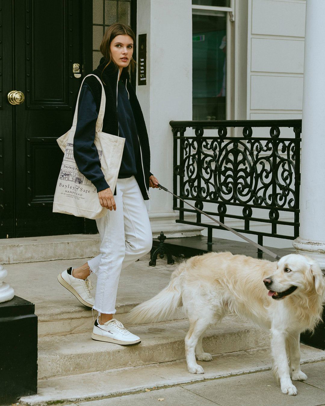 the mercer brand sneaker the re-tennis off white with dark brown details