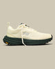 p22 trail sneaker the mercer brand hiking sneaker off white with green details and outsole from Vibram 