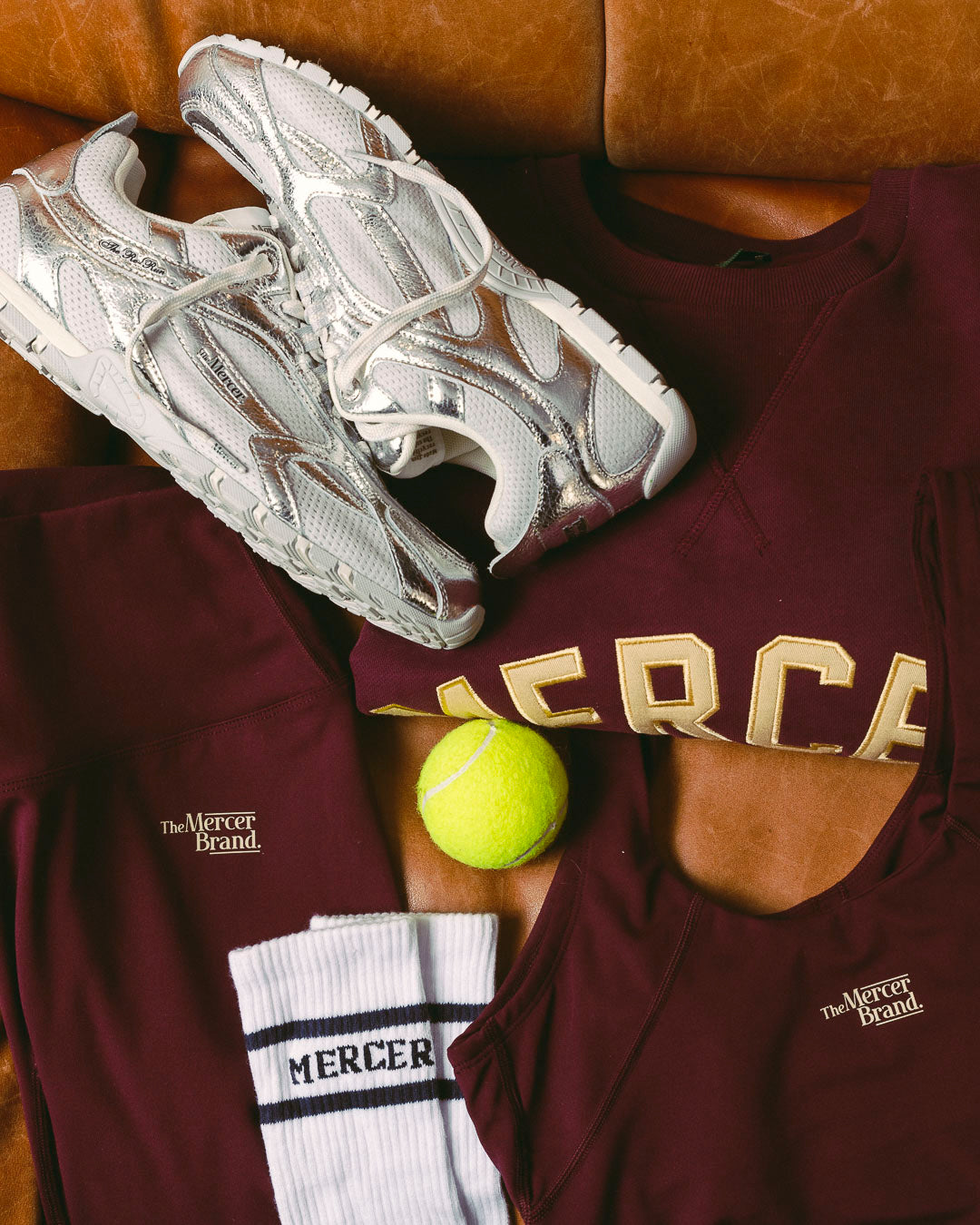 The Mercer Signature Sweat | Bordeaux