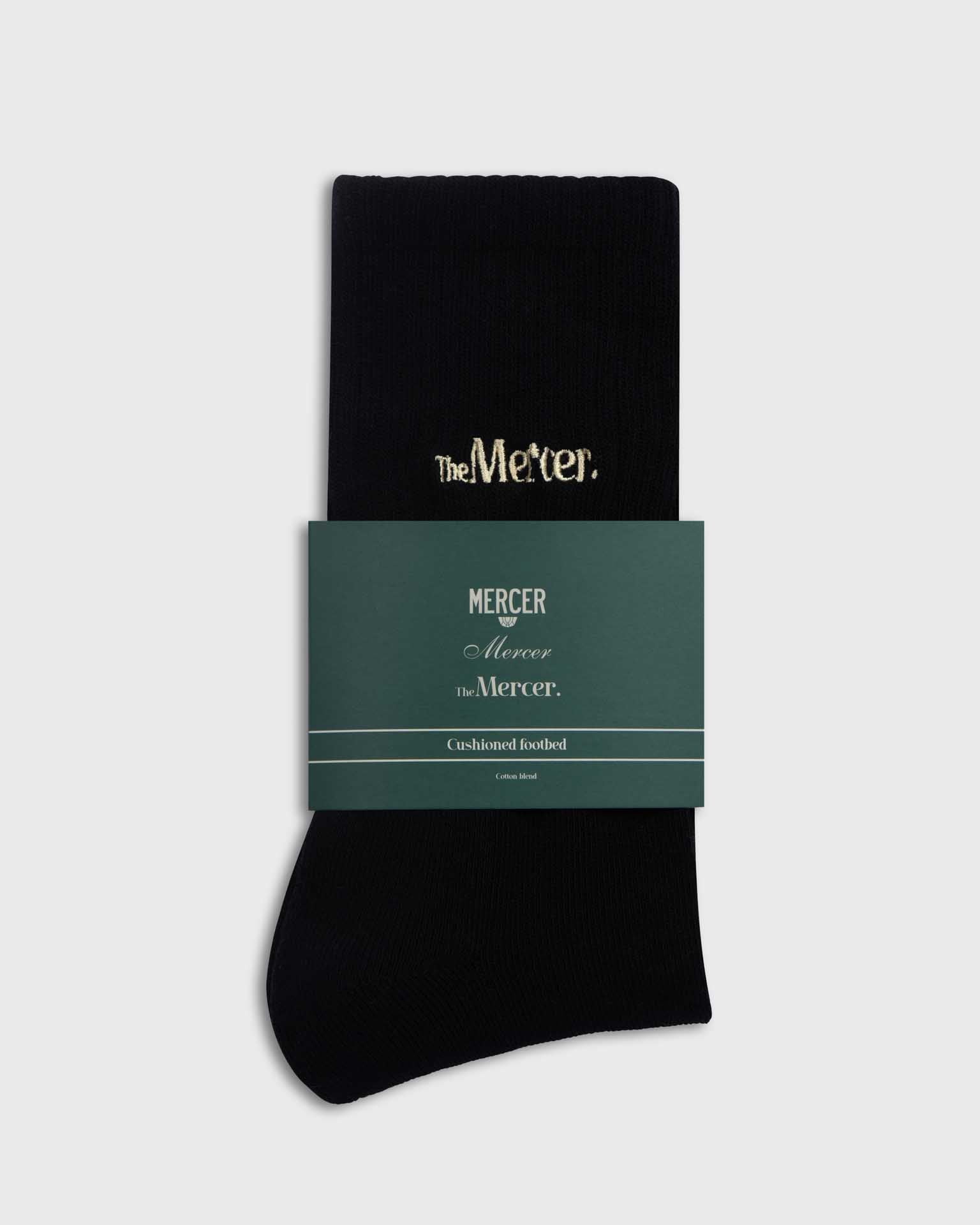 the mercer brand navy socks