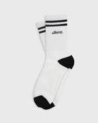 The Mercer Socks Stripe | White/Blue
