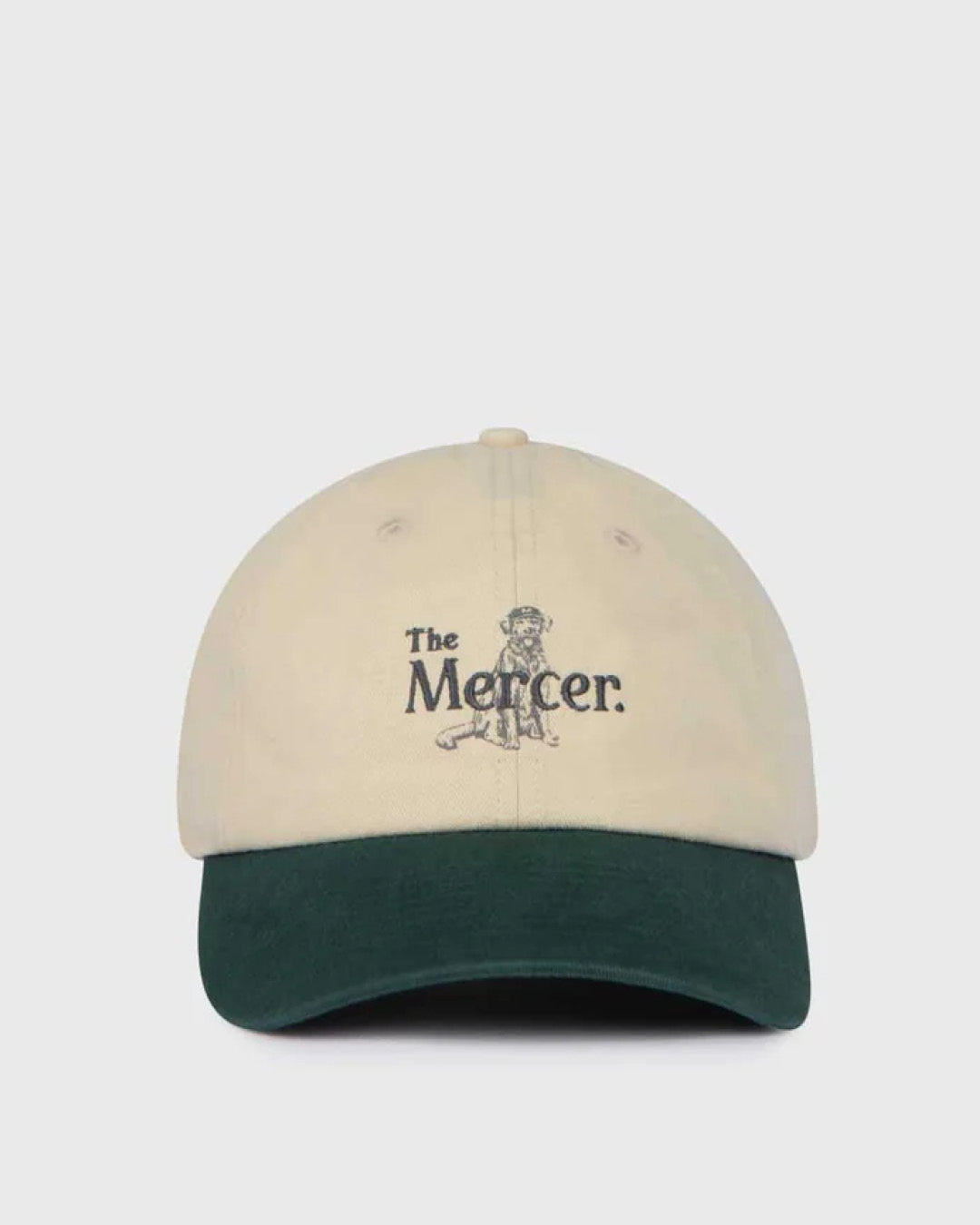 the mercer brand cap with dog and green details product photo