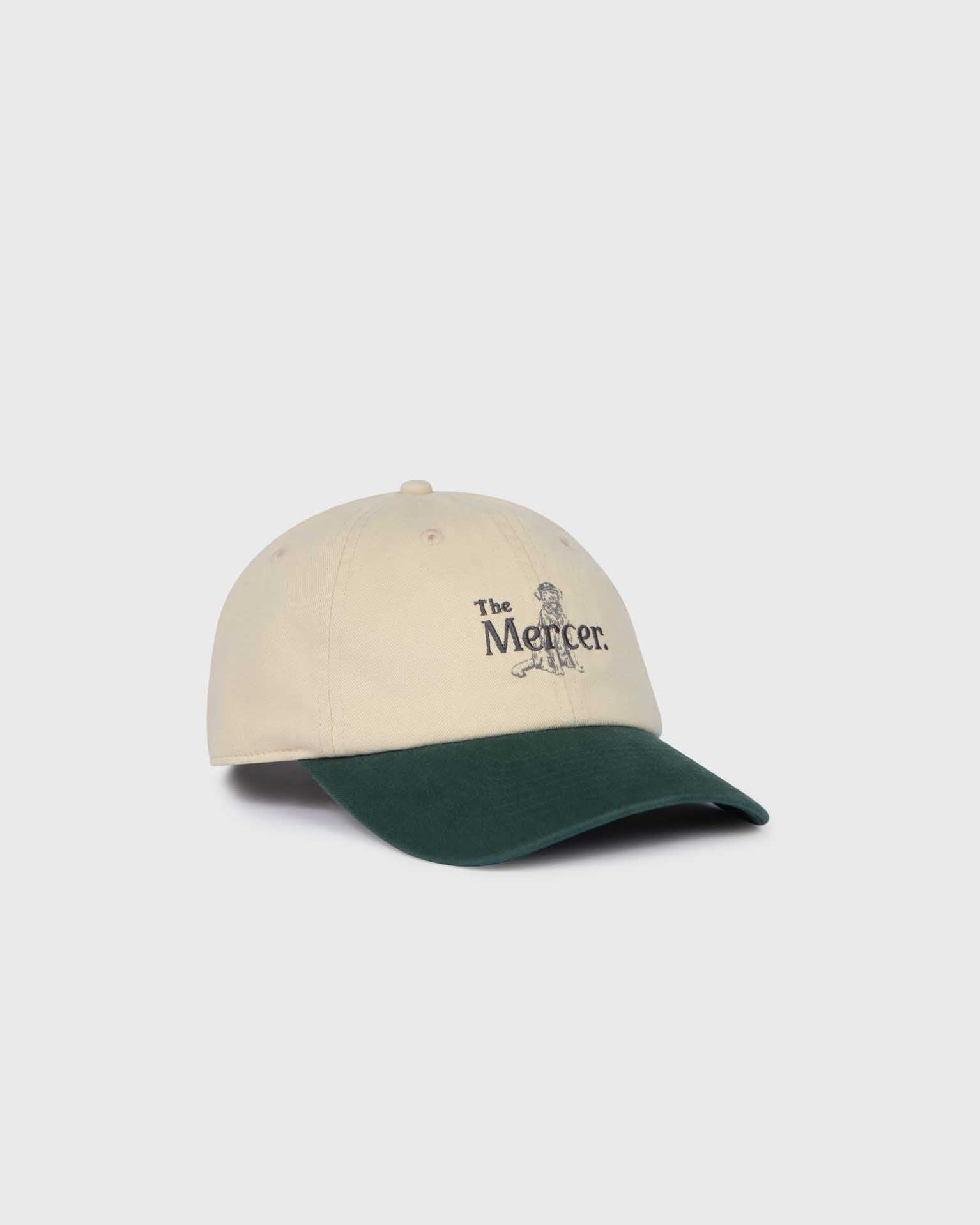 The Mercer Dog Cap | White/Green