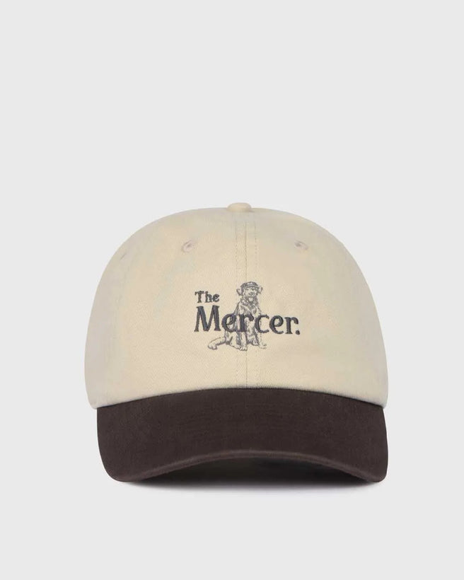 The Mercer Dog Cap | White/Brown
