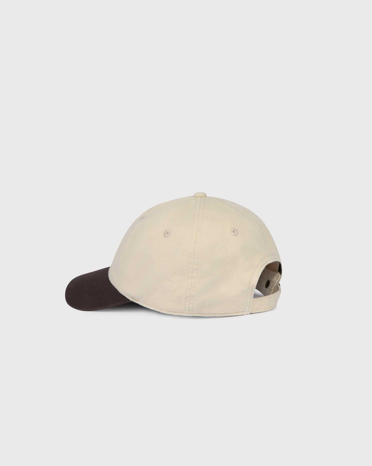 The Mercer Dog Cap | White/Brown