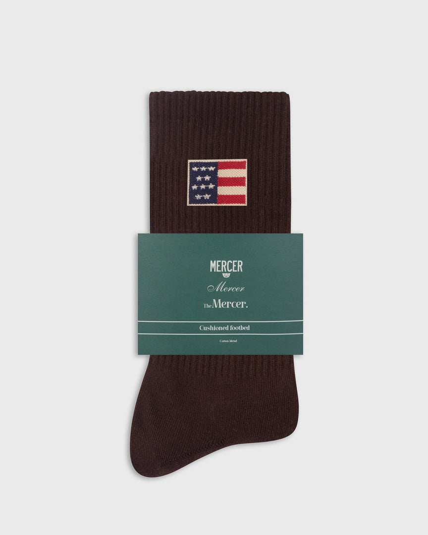 The Mercer Socks | Brown