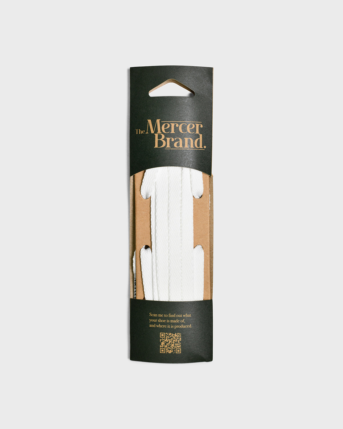 Mercer Flat Laces | White