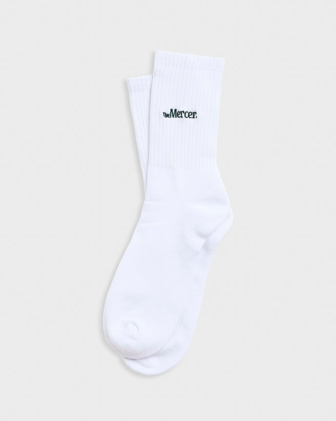 The Mercer Socks | White