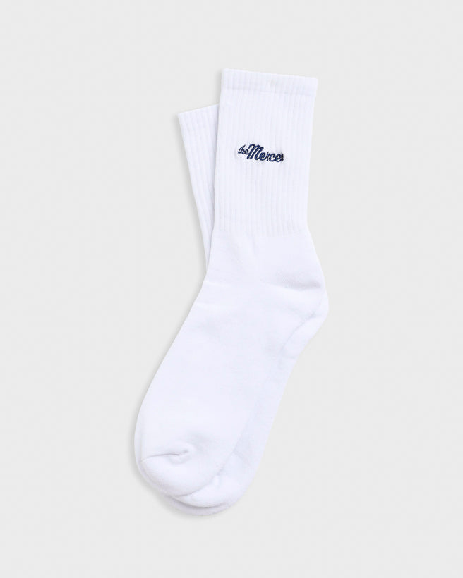 The Mercer Socks | White
