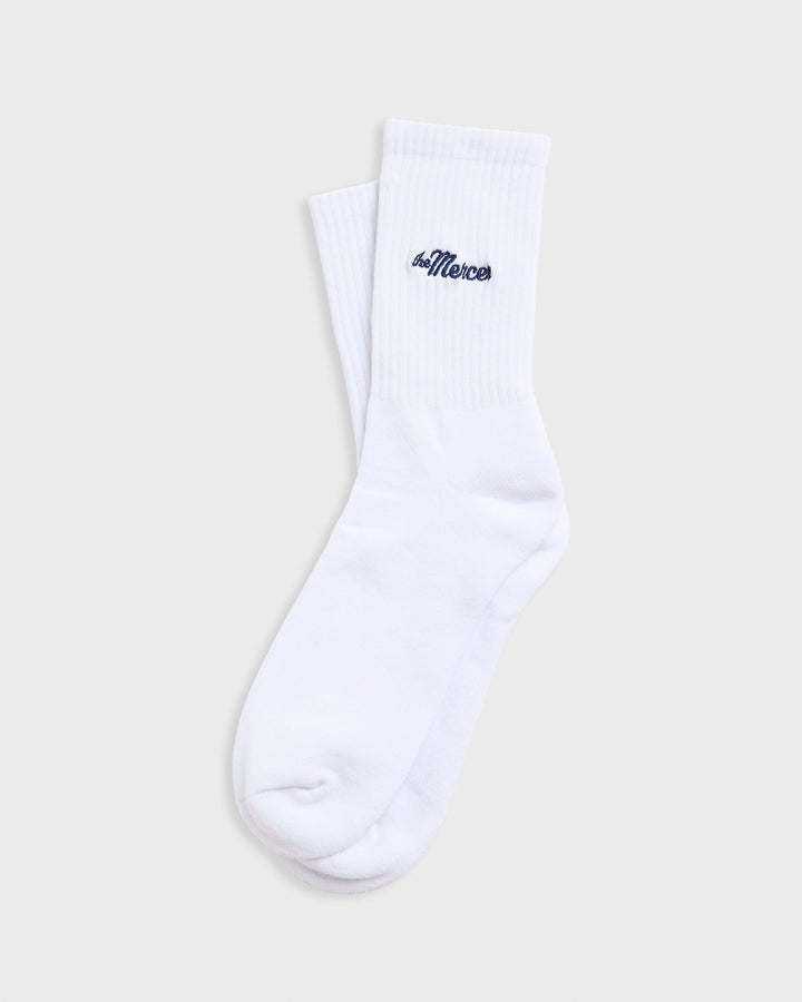 The Mercer Socks | White