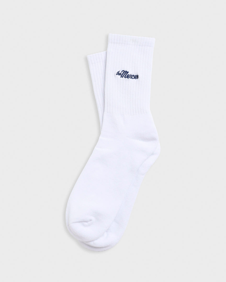 The Mercer Socks | White