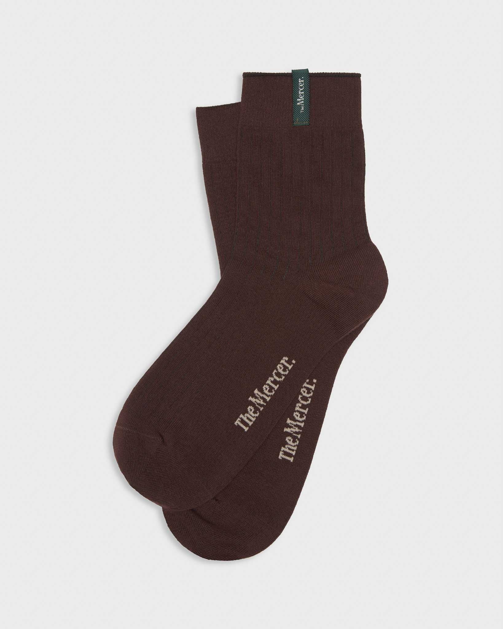 The Mercer Label Socks | Brown