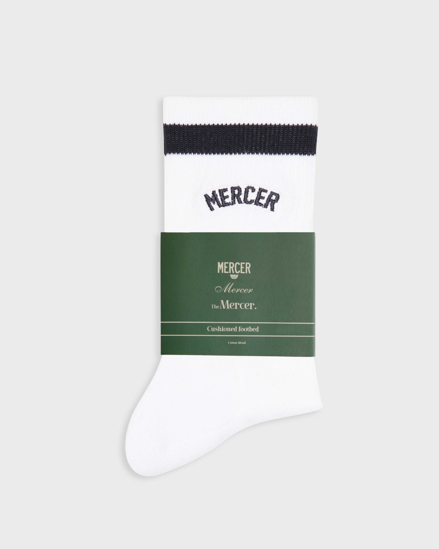 The Mercer Signature Socks | White