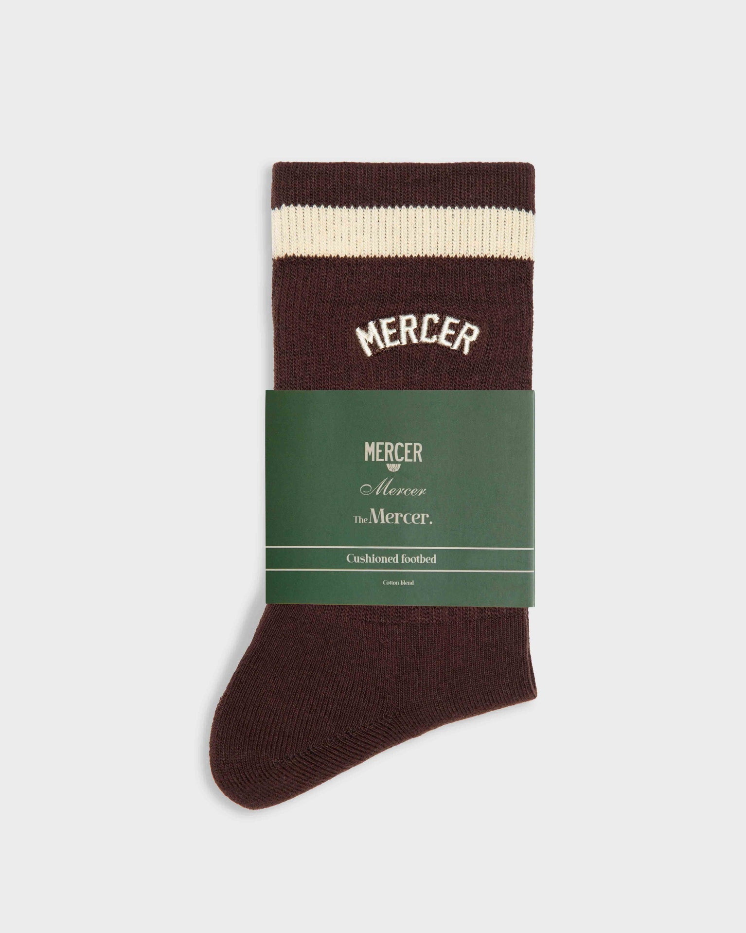 The Mercer Signature Socks | Brown
