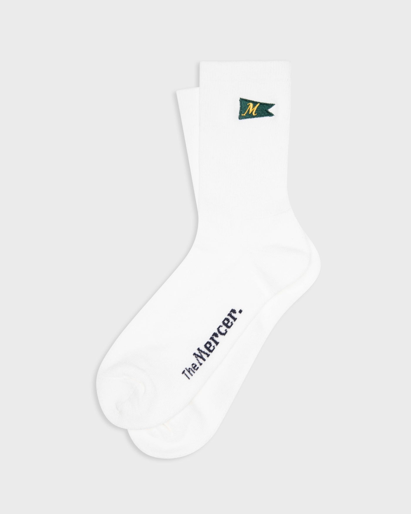 The Mercer Flag Socks | White