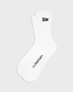 The Mercer Flag Socks | White