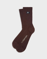 The Mercer Flag Socks | Brown