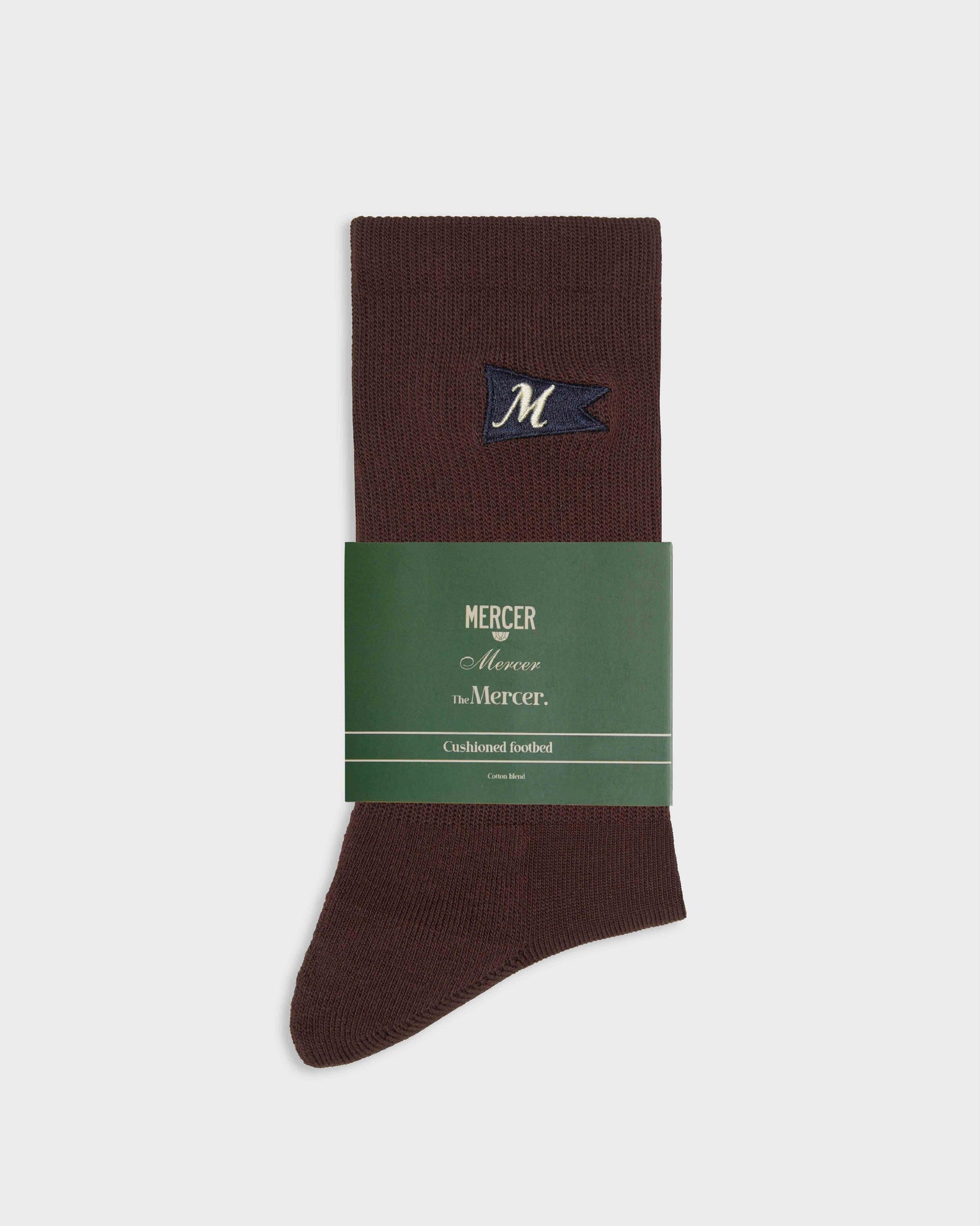 The Mercer Flag Socks | Brown