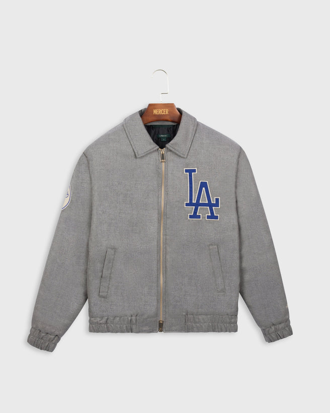 The Mercer Cashmere LA Dodgers Varsity | Grey