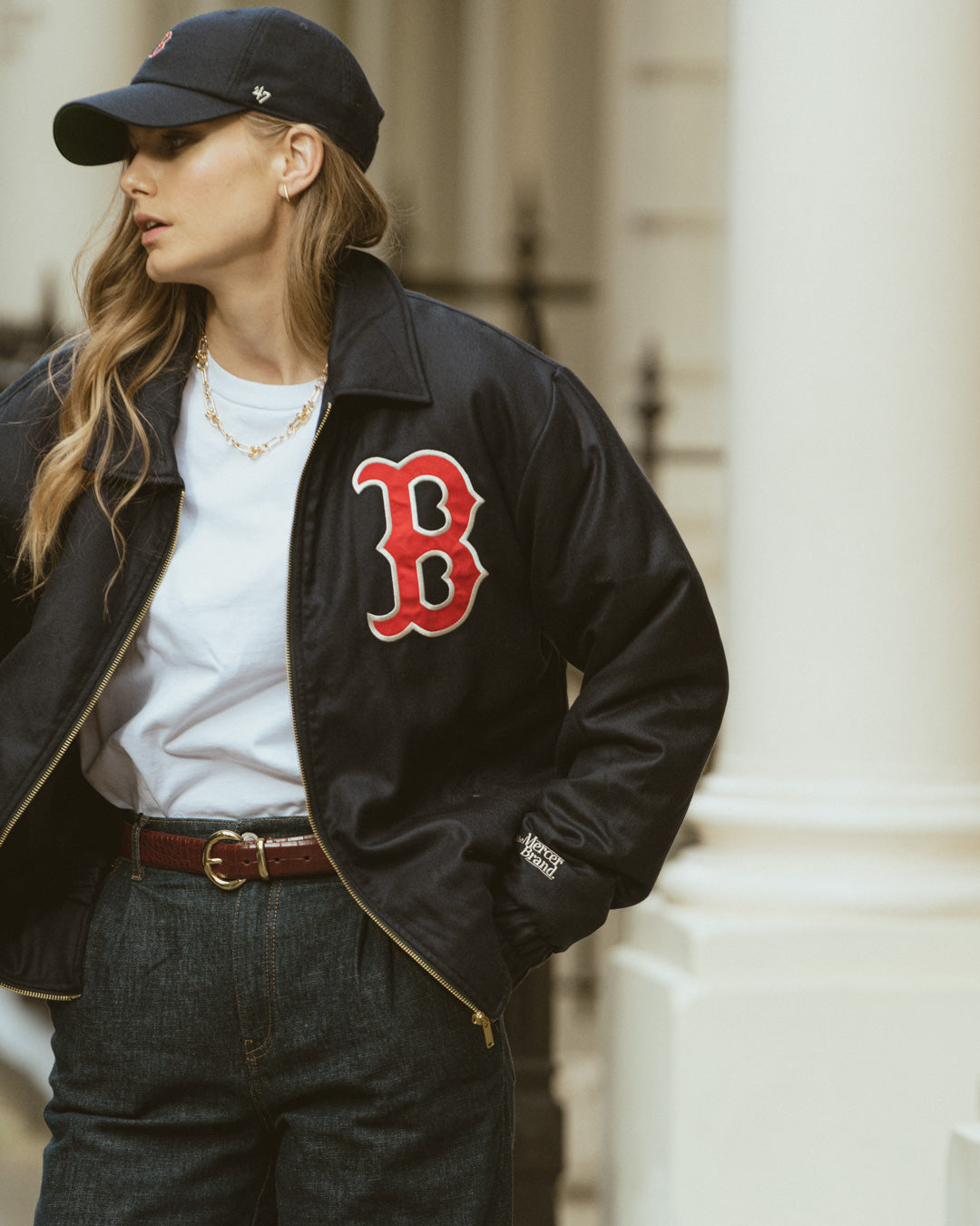 Pull court à col zippé Nike Phoenix Boston Red Sox pour femme Pull court à col zippé Nike Phoenix Boston Red Sox pour femme