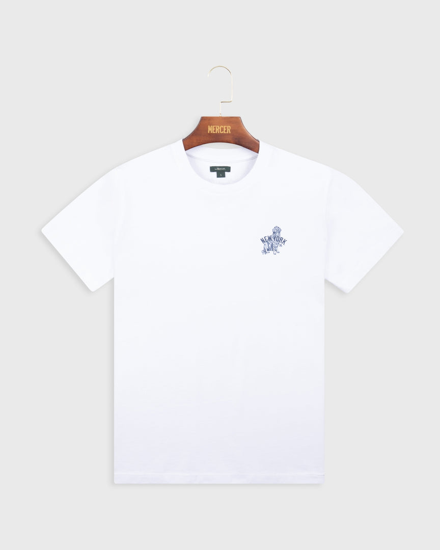 The Mercer NY Yankees Dog Tee | White/White