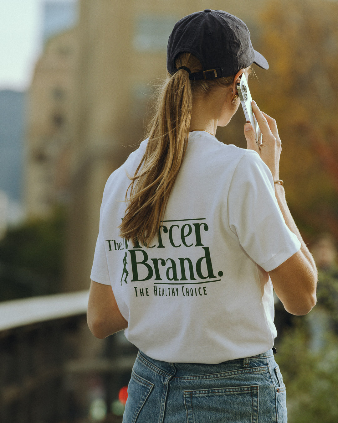 The Mercer Brand Logo Tee weiß