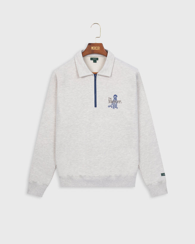 The Mercer Dog Quarter Zip | Off White