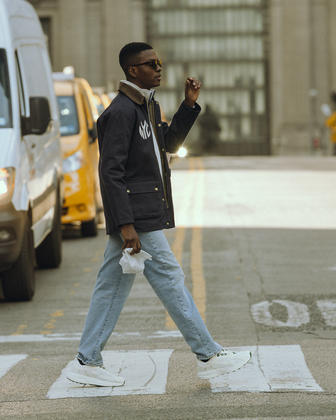 The Re-Run Max Suede | White/Green