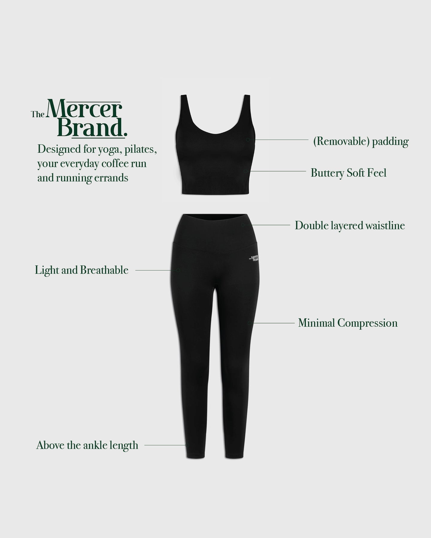 The Mercer Legging | Black