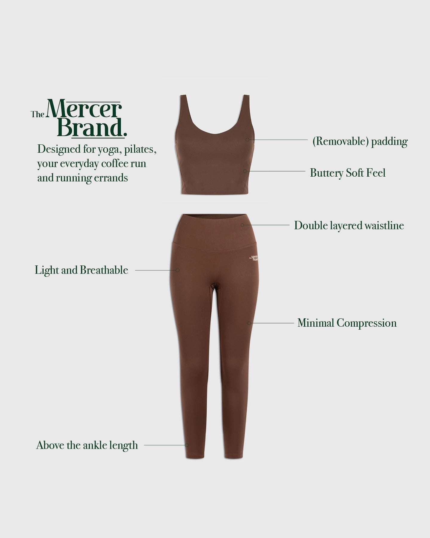 The Mercer Legging | Brown