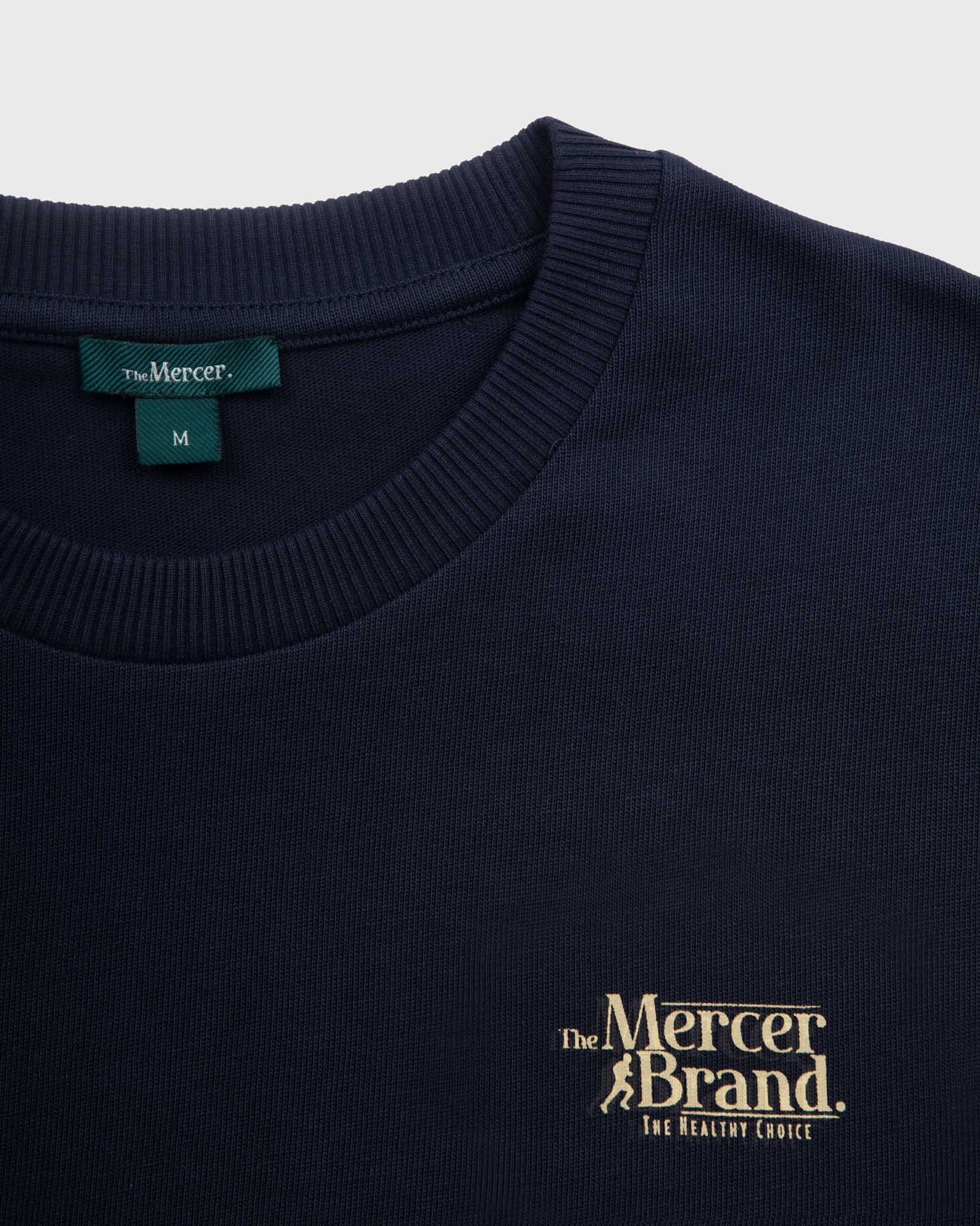 the mercer brand heavy tee navy 