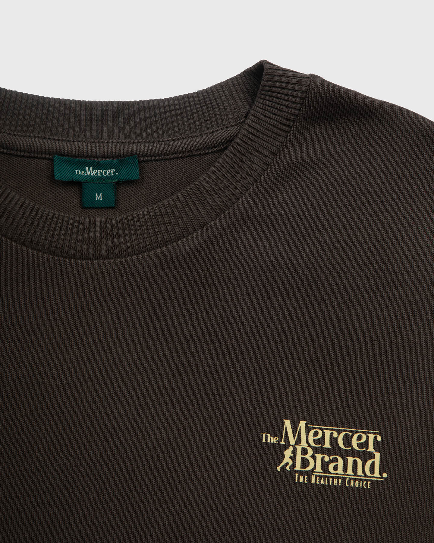 the mercer brand heavy t-shirt brown unisex