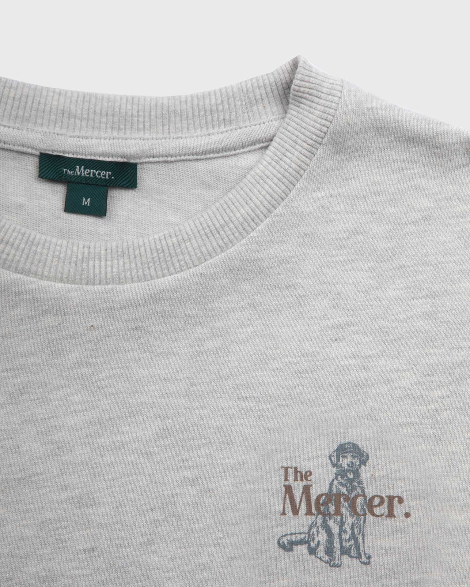 the mercer brand heavy tee with dog shirt for men and women 
