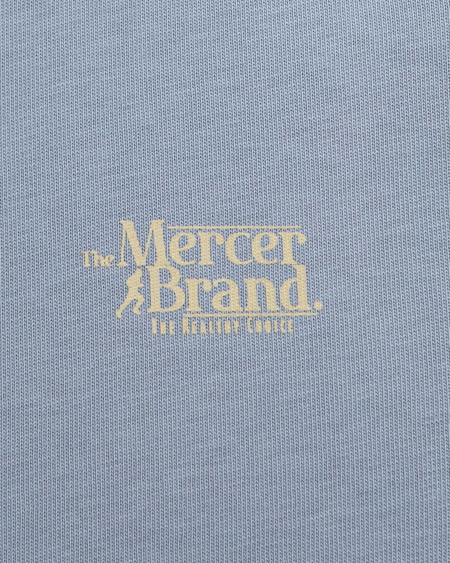 the mercer brand long sleeve blue with back print
