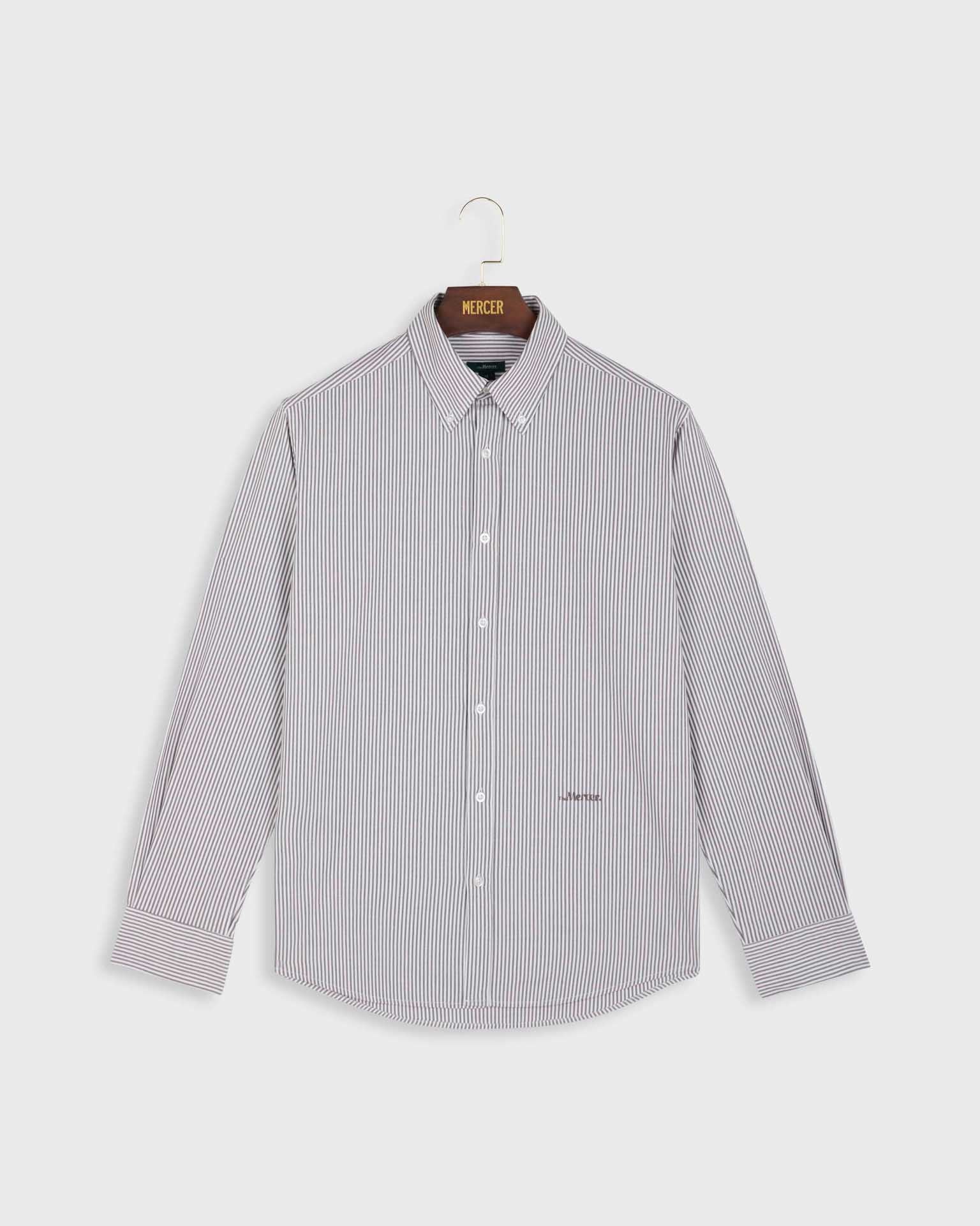 the mercer brand Oxford white brown product photo front
